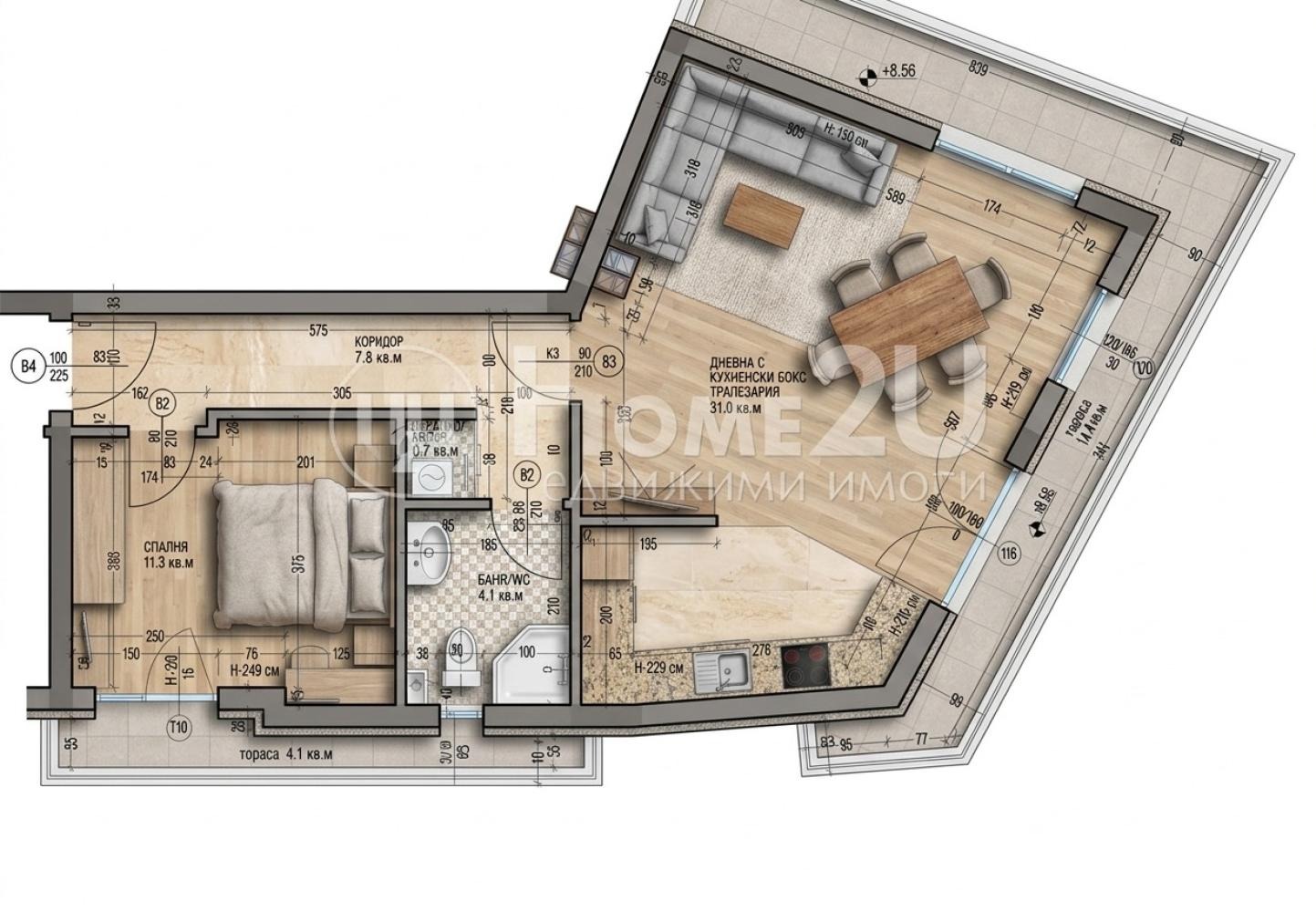 Продава 2-СТАЕН, гр. Варна, Аспарухово, снимка 9 - Апартаменти - 55899710