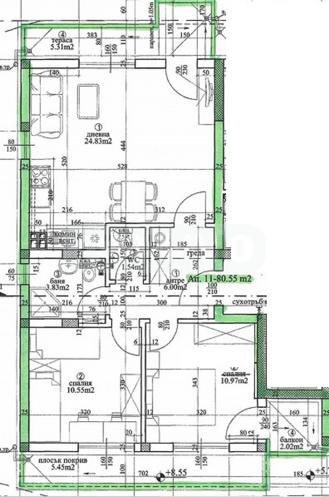 Продава 3-СТАЕН, гр. Варна, Виница, снимка 5 - Апартаменти - 54074792