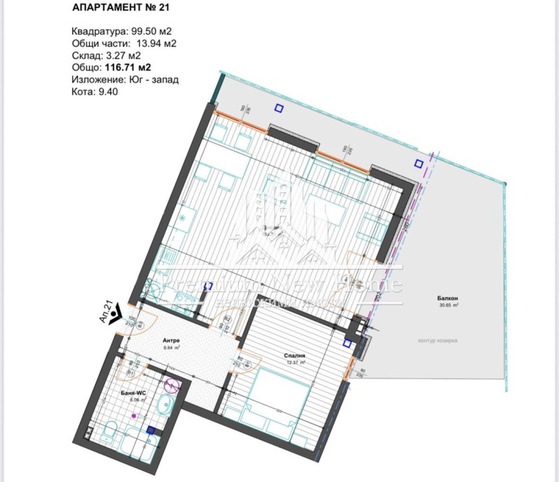 Til salg  1 soveværelse region Plovdiv , Vojvodinovo , 117 kvm | 82894400 - billede [7]