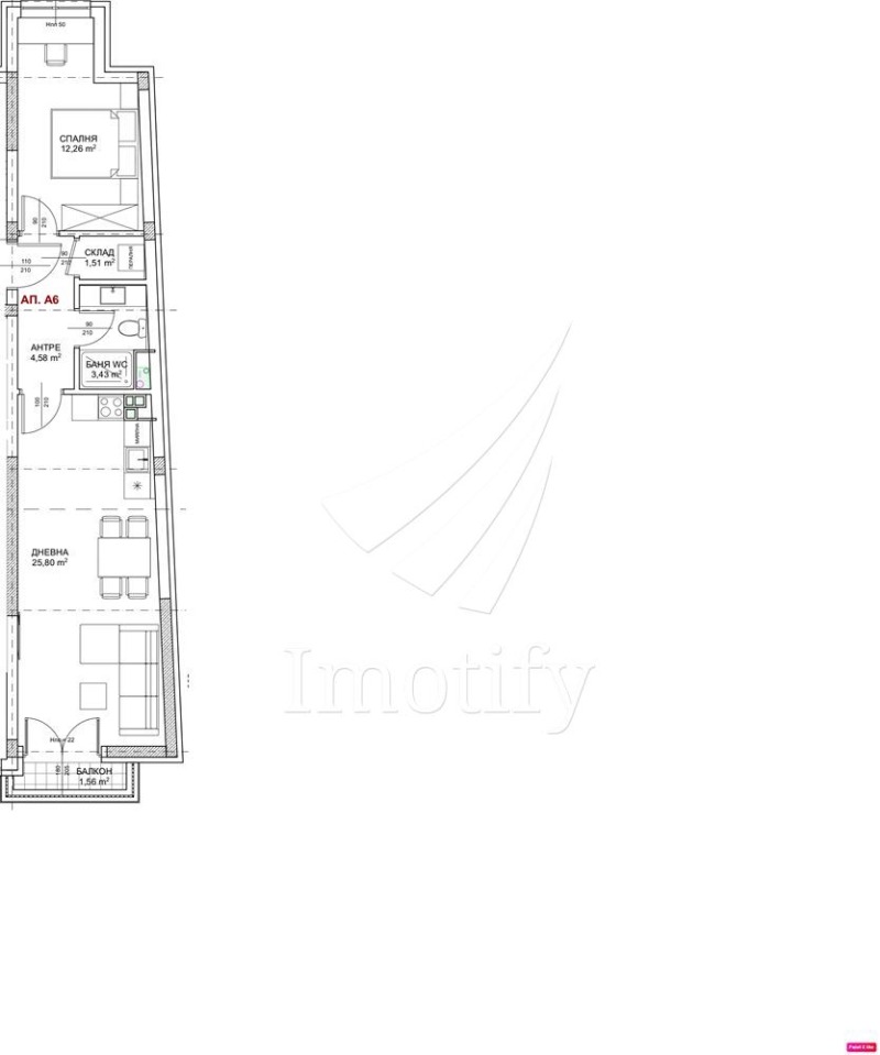 En venta  1 dormitorio Sofia , Ovcha kupel , 72 metros cuadrados | 32401058 - imagen [4]