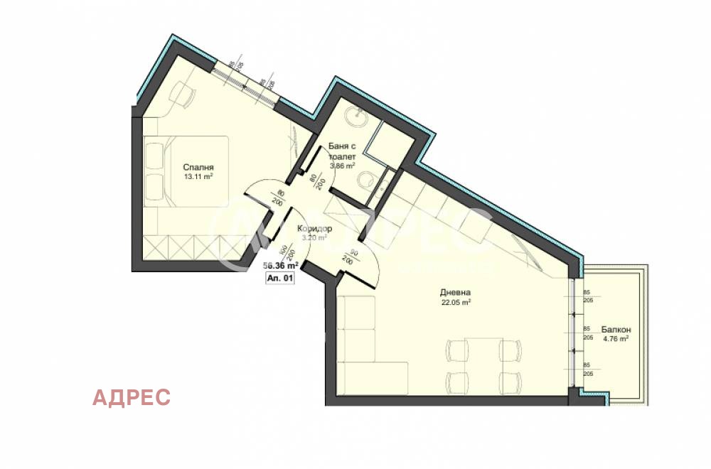 Продава 2-СТАЕН, гр. Варна, Аспарухово, снимка 2 - Апартаменти - 54330843