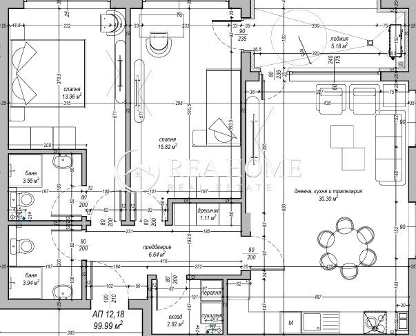 Продаја  2 спаваће собе Софија , Студентски град , 122 м2 | 33169391 - слика [5]