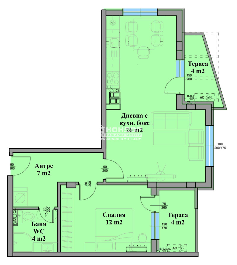 Te koop  1 slaapkamer Plovdiv , Christo Smirnenski , 78 m² | 71126586 - afbeelding [4]