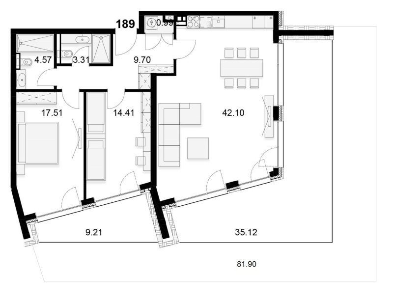 À venda  2 quartos Sofia , v.z.Malinova dolina , 173 m² | 63322274 - imagem [9]