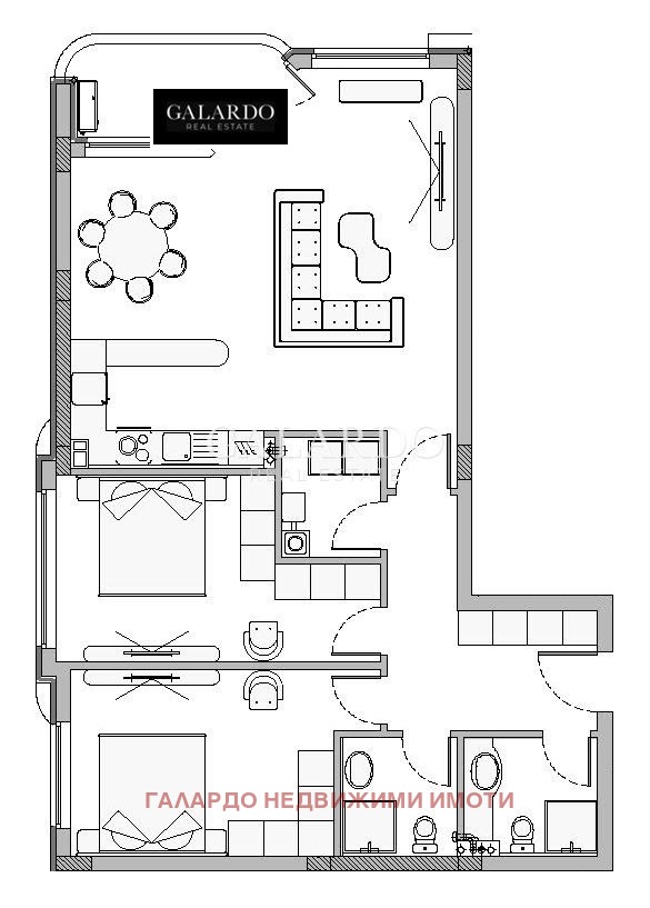 Na sprzedaż  2 sypialnie Sofia , Malinowa dolina , 132 mkw | 30669387 - obraz [3]