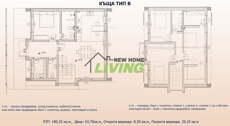 En venta  Casa región Plovdiv , Markovo , 207 metros cuadrados | 77817756 - imagen [3]