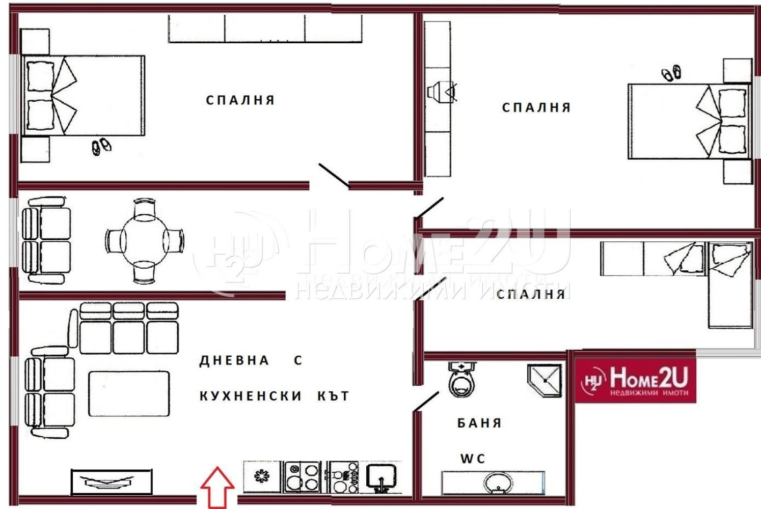 Продава КЪЩА, гр. Бургас, с. Маринка, снимка 2 - Къщи - 55273696