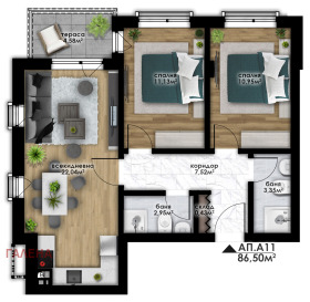 2 bedroom Ostromila, Plovdiv 1