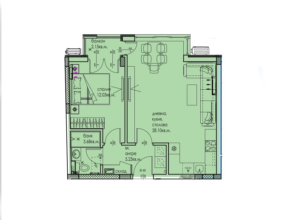 Продава 3-СТАЕН, гр. Пловдив, Кючук Париж, снимка 5 - Апартаменти - 55380671