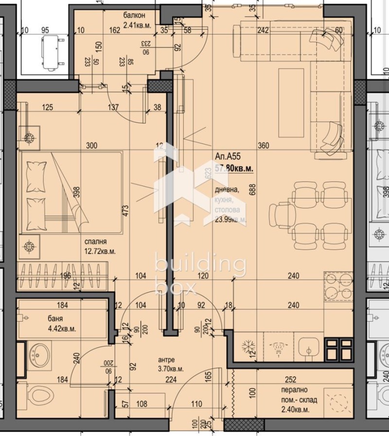 À venda  1 quarto Plovdiv , Hristo Smirnenski , 68 m² | 63053112 - imagem [13]