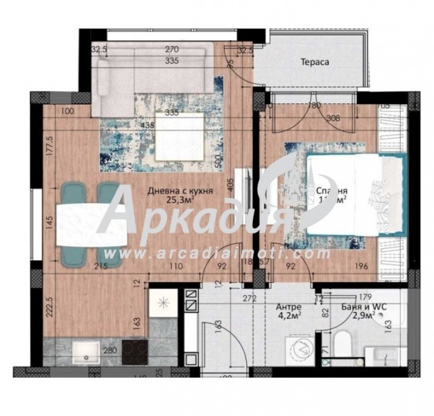 Eladó  1 hálószoba Plovdiv , Karsijaka , 78 négyzetméter | 68929417 - kép [5]