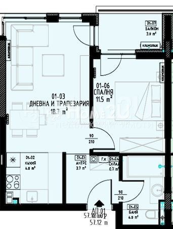 Продава 2-СТАЕН, гр. София, Малинова долина, снимка 2 - Апартаменти - 53414471