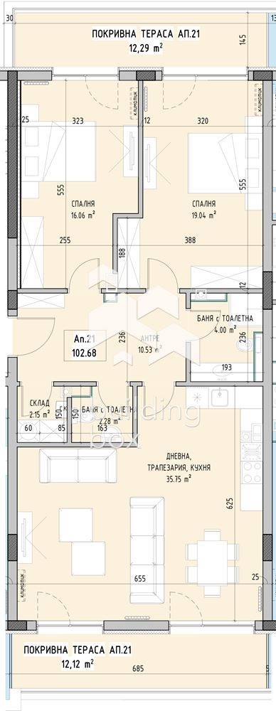 Продава 3-СТАЕН, гр. София, Малинова долина, снимка 2 - Aпартаменти - 46847547