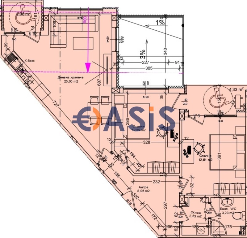 Продава 3-СТАЕН, гр. Бургас, Център, снимка 15 - Aпартаменти - 49550296