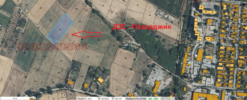 Продава ПАРЦЕЛ, гр. Пазарджик, Запад