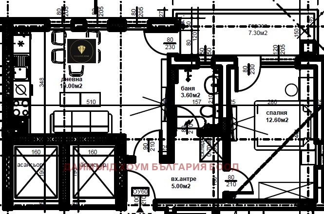 Te koop  1 slaapkamer Plovdiv , Trakija , 67 m² | 21882207 - afbeelding [2]