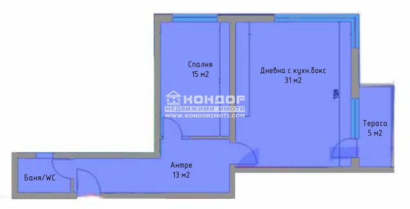 Zu verkaufen  1 Schlafzimmer Plowdiw , Komatewo , 93 qm | 40407441 - Bild [2]