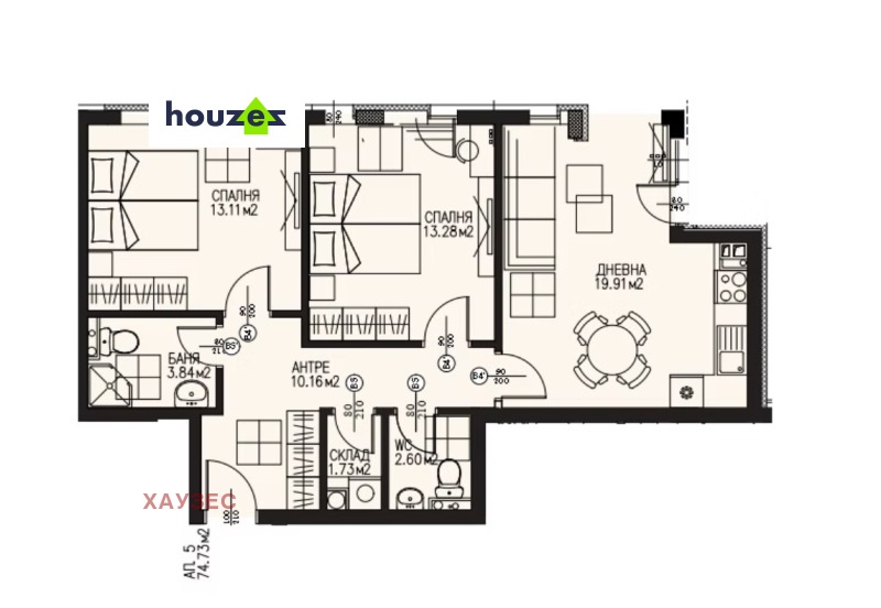 Продава  2-стаен град София , Драгалевци , 91 кв.м | 55458292