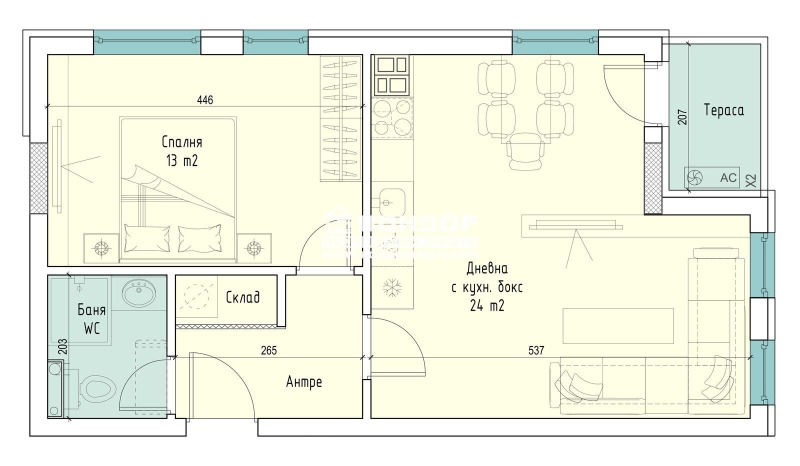 Satılık  1 yatak odası Plovdiv , Centar , 72 metrekare | 36776165 - görüntü [11]
