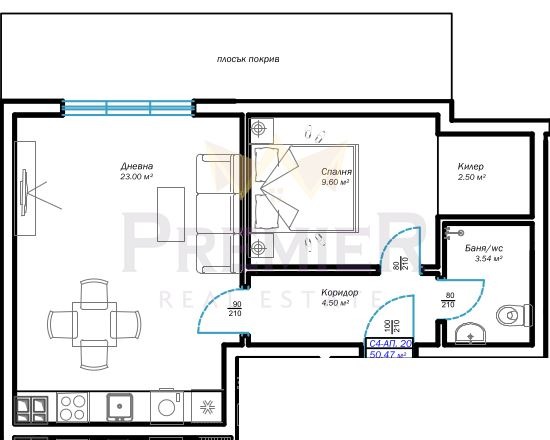 Satılık  1 yatak odası Varna , m-t Pçelina , 64 metrekare | 63857710 - görüntü [4]