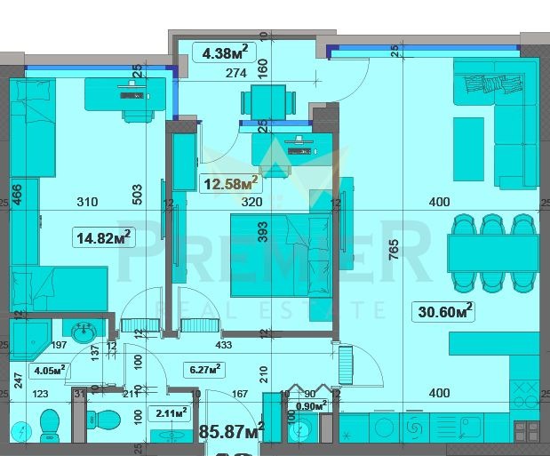 Продава 3-СТАЕН, гр. Варна, Чайка, снимка 4 - Aпартаменти - 48947686