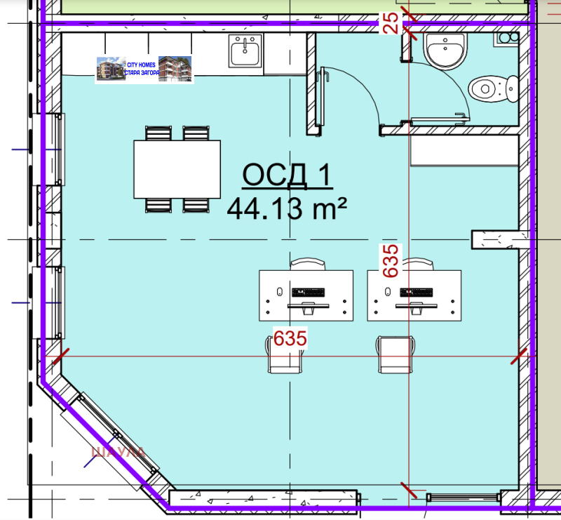 Продава  Офис, град Стара Загора, Железник - изток • 45 900 € • ID 54683092 — holmes.bg - [1] 