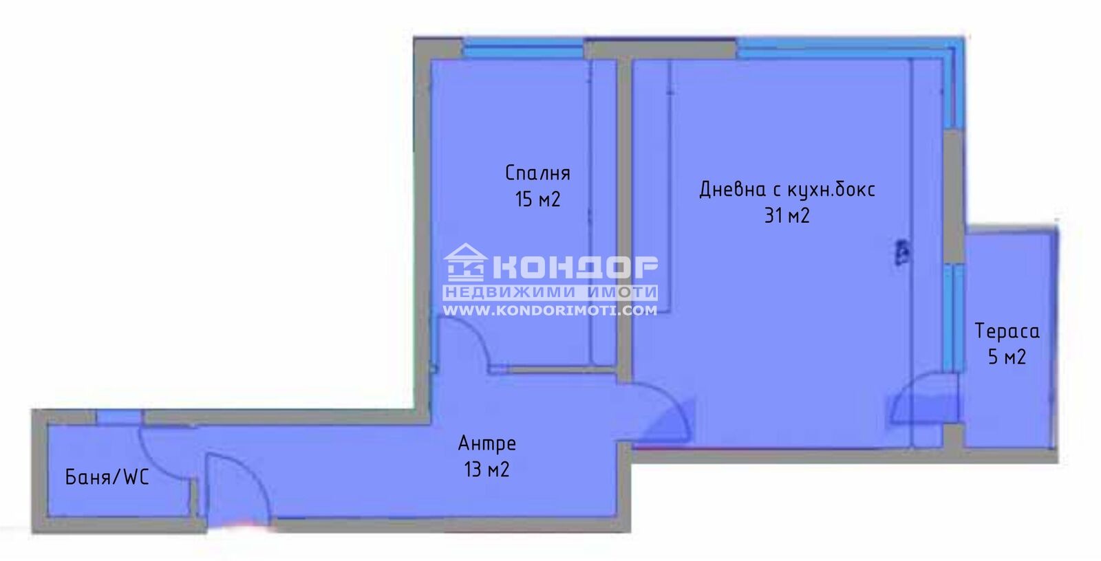 Продава 2-СТАЕН, гр. Пловдив, Коматево, снимка 2 - Апартаменти - 49953217