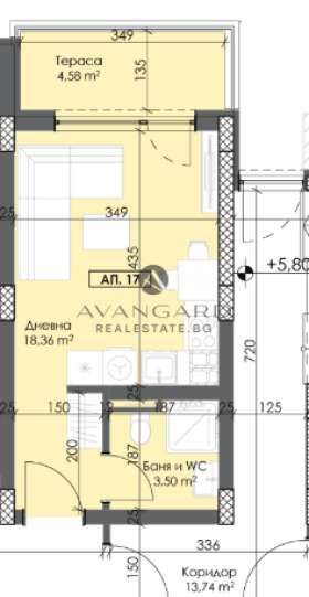 Til salgs  Studio Plovdiv , Trakija , 41 kvm | 78613102 - bilde [9]