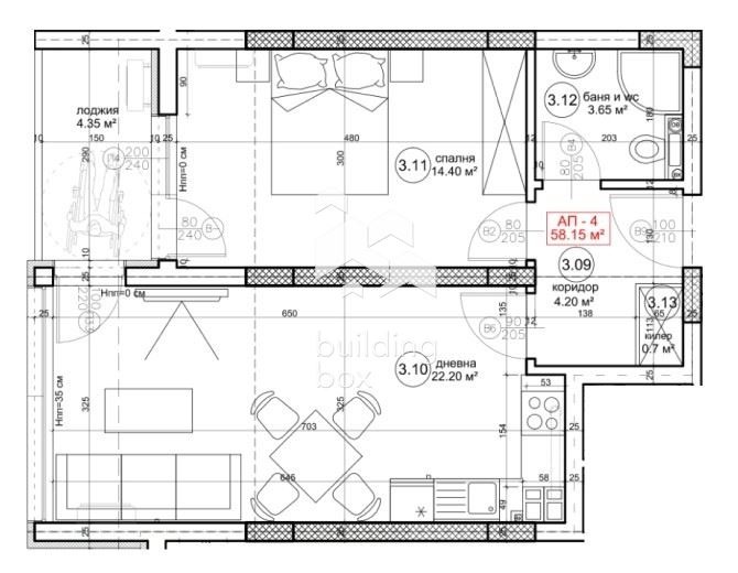 Eladó  1 hálószoba Varna , Vazrazsdane 4 , 71 négyzetméter | 61881720