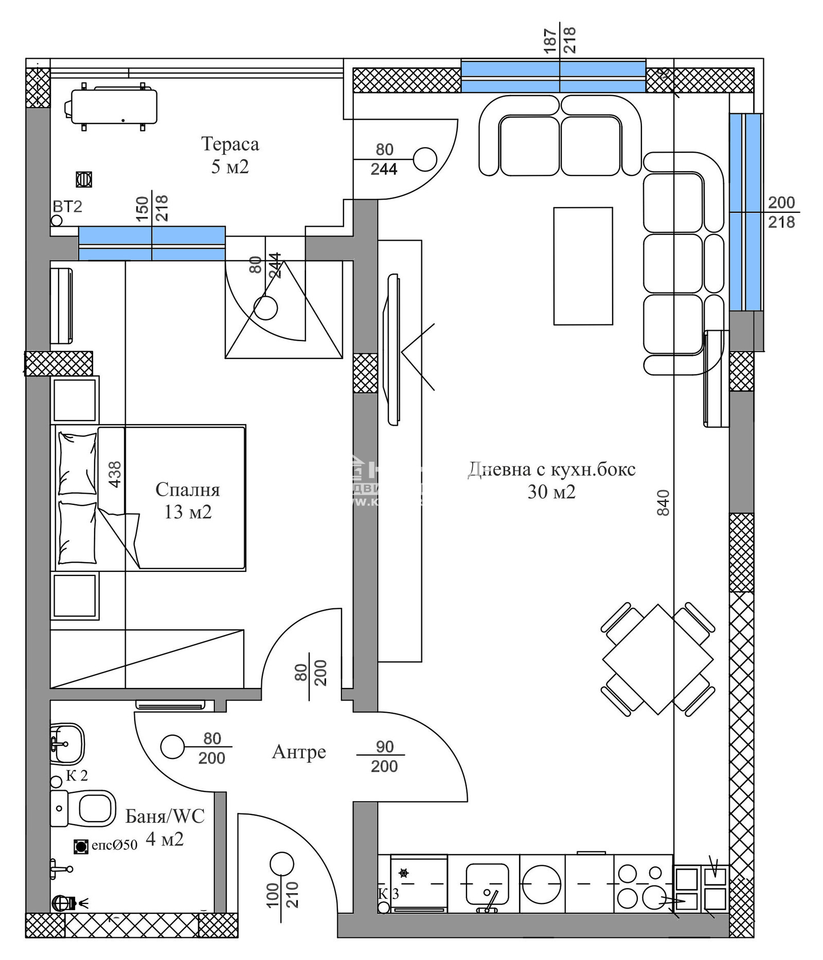 Продава 2-СТАЕН, гр. Пловдив, Кючук Париж, снимка 5 - Апартаменти - 54911498