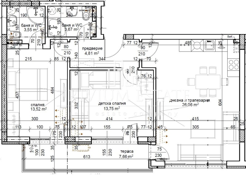 For Sale  2 bedroom Plovdiv , Trakiya , 103 sq.m | 86411189