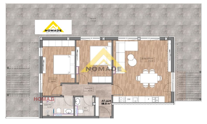 Продава 3-СТАЕН, гр. Пловдив, Кършияка, снимка 5 - Апартаменти - 52481535