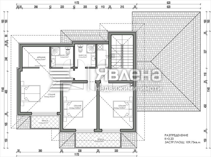 Продава КЪЩА, гр. Костинброд, област София област, снимка 17 - Къщи - 52656150