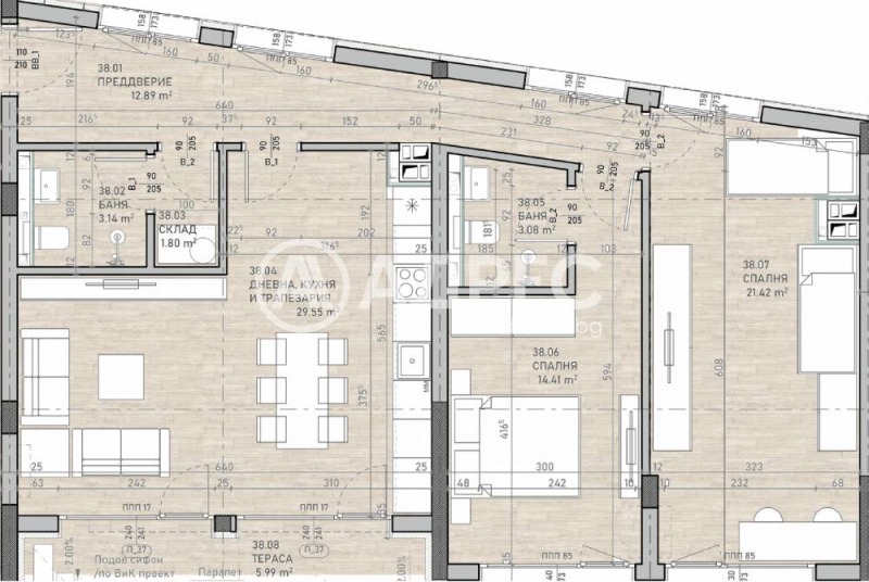 Продава 3-СТАЕН, гр. София, Сухата река, снимка 1 - Aпартаменти - 49051816