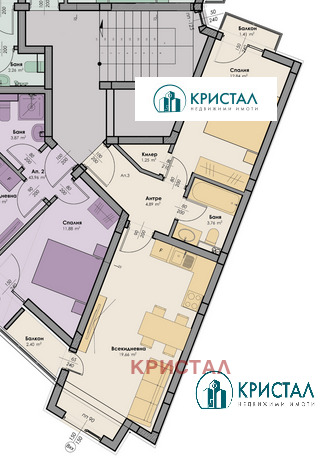 Продава 2-СТАЕН, гр. Пловдив, Кършияка, снимка 3 - Aпартаменти - 46822974