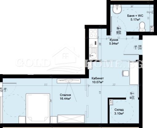 Til salg  Studie Plovdiv , Ostromila , 55 kvm | 36612257 - billede [10]
