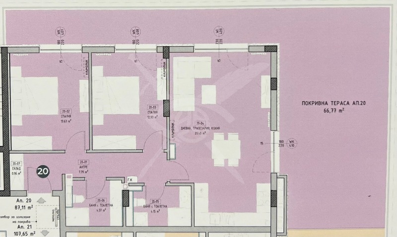 Продава 3-СТАЕН, гр. София, Малинова долина, снимка 3 - Aпартаменти - 49181457