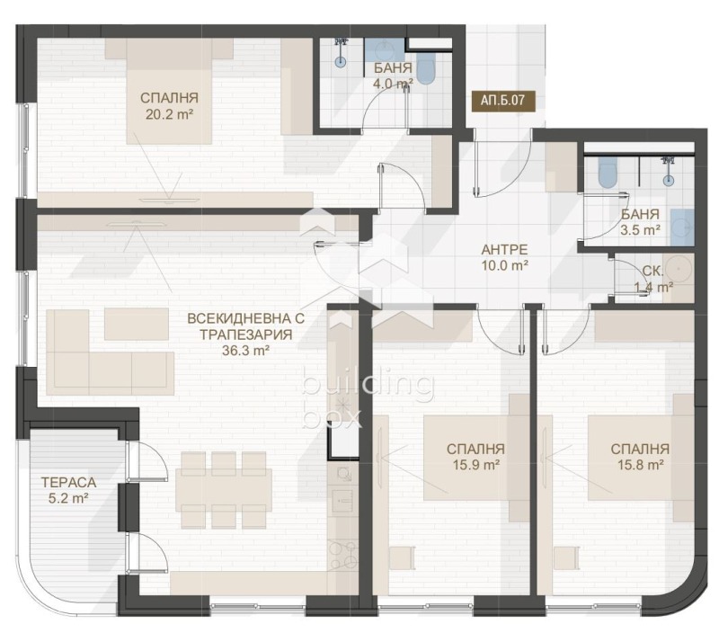 Продава 4-СТАЕН, гр. Пловдив, Център, снимка 2 - Апартаменти - 53429556