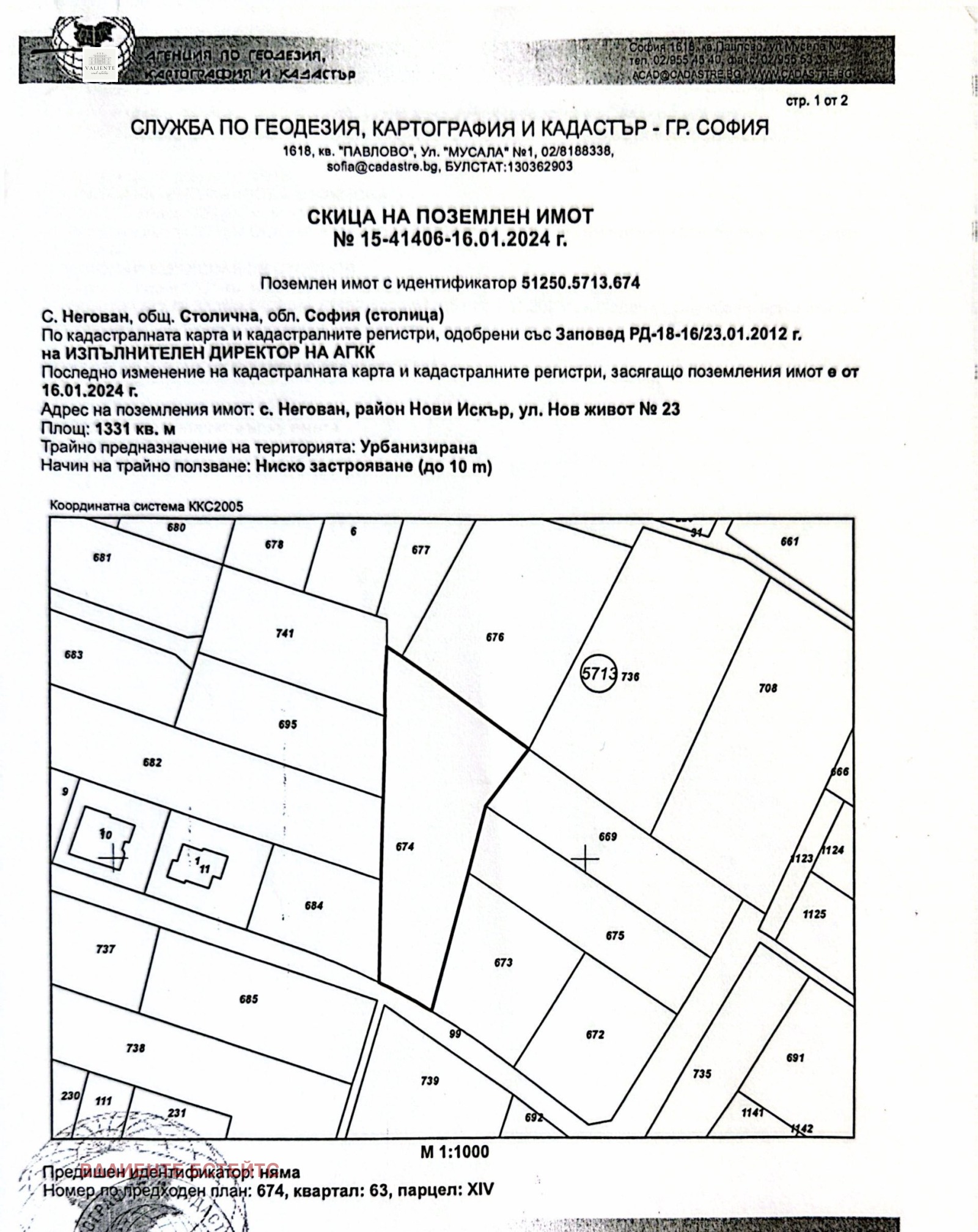 Продава ПАРЦЕЛ, гр. София, с. Негован