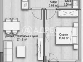 1 спаваћа соба Хладилника, Софија