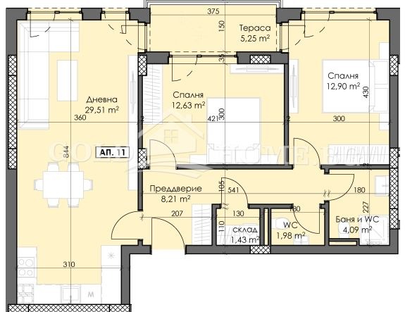 Продава 3-СТАЕН, гр. Пловдив, Тракия, снимка 2 - Апартаменти - 53524106