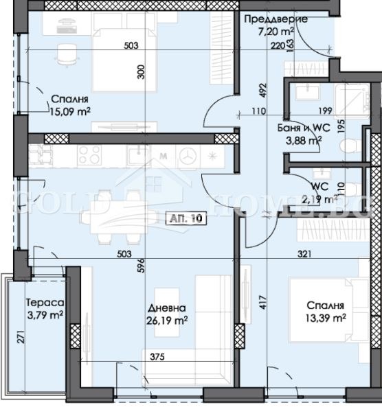 Продава 3-СТАЕН, гр. Пловдив, Тракия, снимка 4 - Апартаменти - 53524106