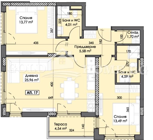 Продава 3-СТАЕН, гр. Пловдив, Тракия, снимка 5 - Апартаменти - 53524106