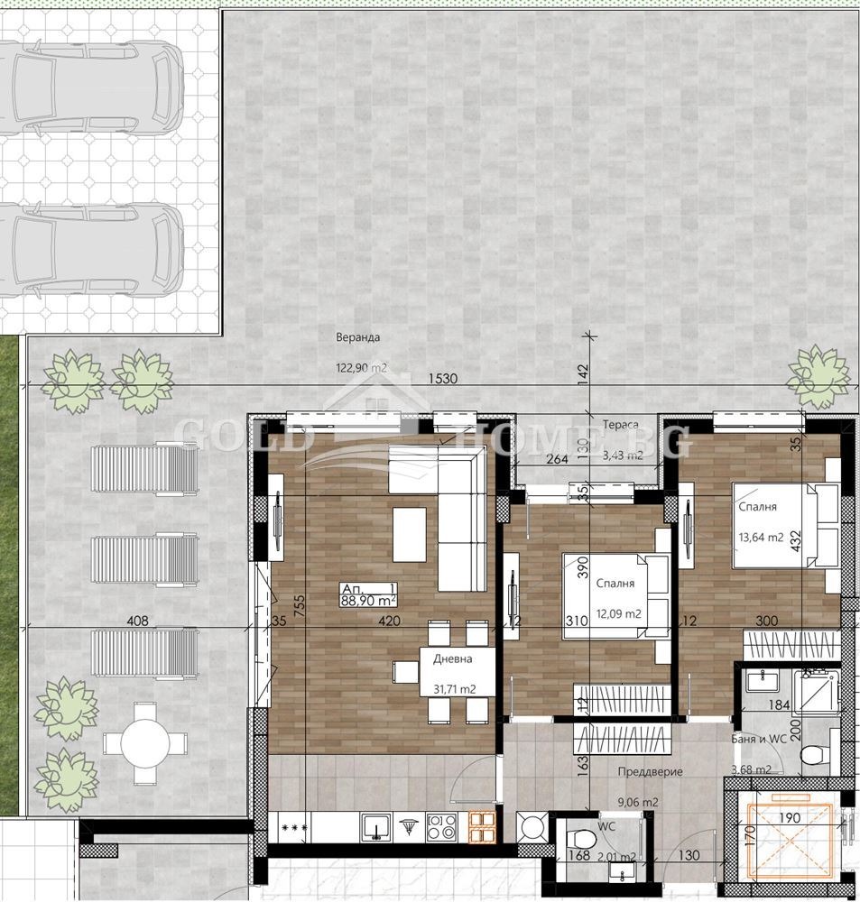 Продава 3-СТАЕН, гр. Пловдив, Остромила, снимка 2 - Апартаменти - 51192154