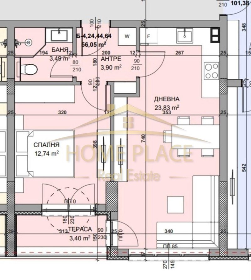 In vendita  1 camera da letto Varna , Vladislav Varnenchik 1 , 56 mq | 32275067 - Immagine [5]