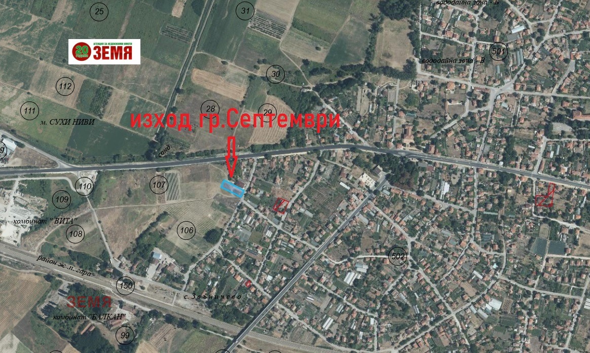 Продава ПАРЦЕЛ, с. Звъничево, област Пазарджик, снимка 2 - Парцели - 53795061