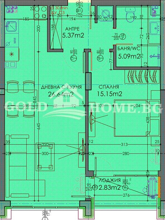 Till salu  1 sovrum Plovdiv , Trakija , 71 kvm | 98089742 - bild [5]