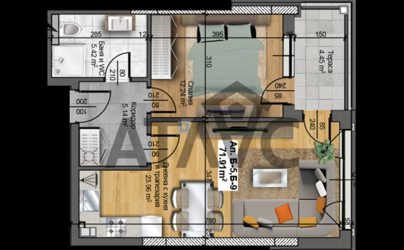 Продава 2-СТАЕН, гр. Пловдив, Отдих и култура, снимка 2 - Aпартаменти - 47784573