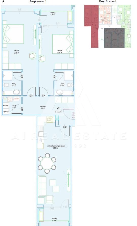 Продава 3-СТАЕН, гр. София, Малинова долина, снимка 5 - Апартаменти - 55523275