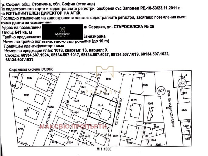 Продава  Парцел град София , Орландовци , 540 кв.м | 49288874 - изображение [2]
